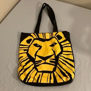 Black Tote Bag with The Lion King Design
